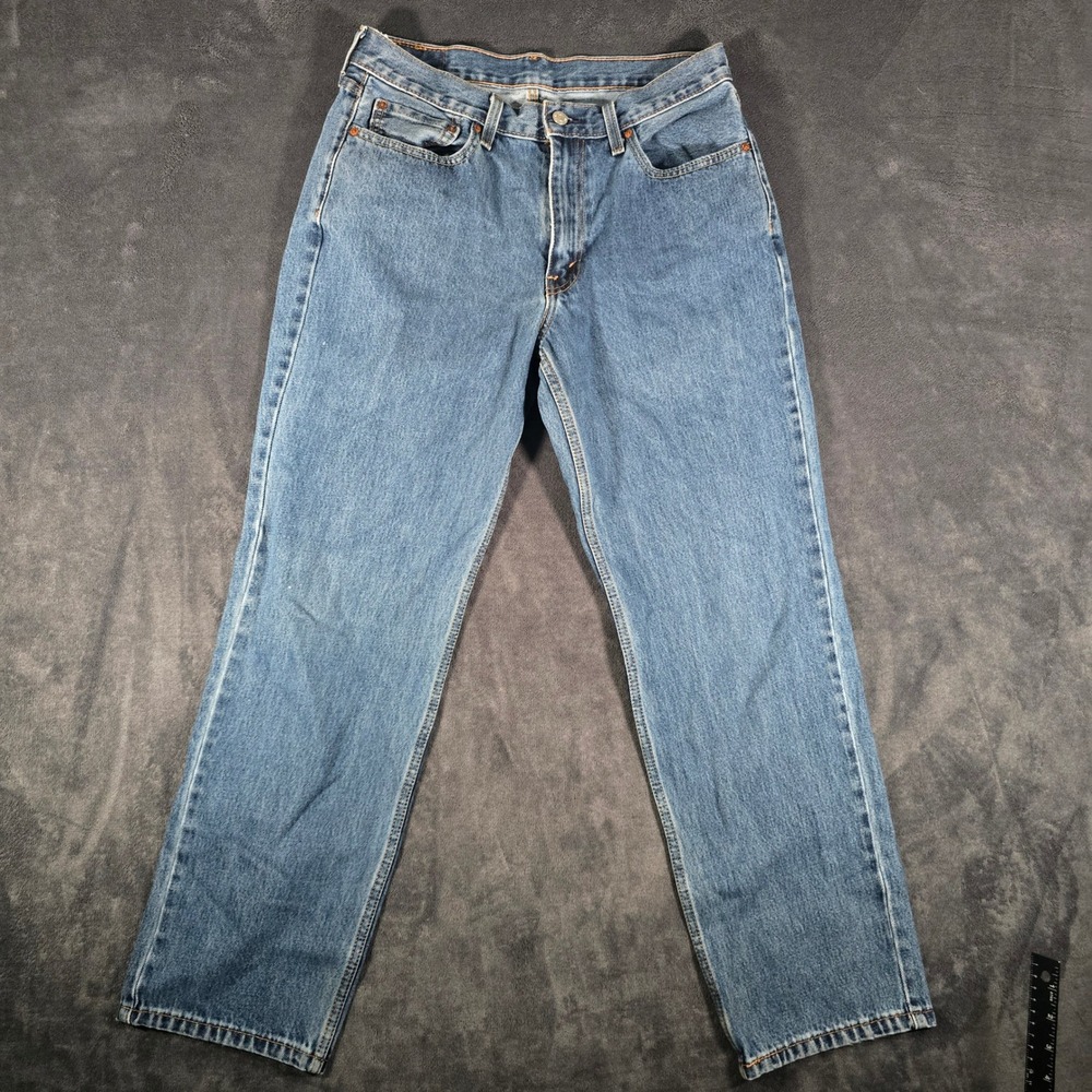 Levi's 550 Relaxed Fit Jeans Mens W33 L32‎ Blue Denim Classic Casual Pants